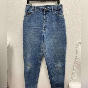 Vintage 1990’s LEE High Waisted Mom Jeans Made in USA Tapered Leg 16L 31x31